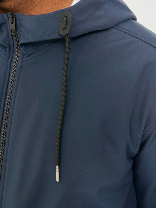 Winter Jacket Softshell Waterproof and Windproof Navy Blazer