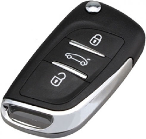 Car Key Cover Case made of with 3 Buttons for Peugeot