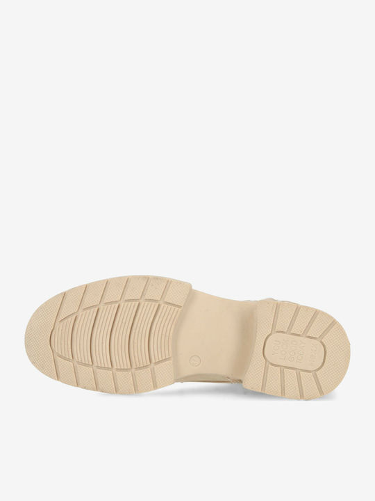 Stiefeletten Damen Beige