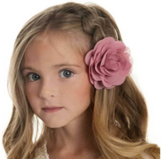 Braut-Haarclip Rosenform Rot 8,50 cm