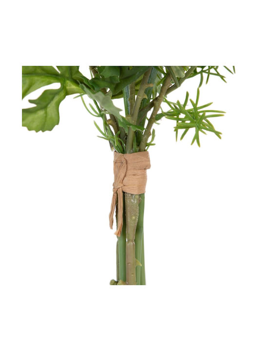 BigBuy Decorative Artificial Flower Green 32cm