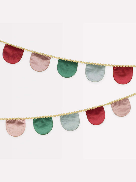 Meri Meri Weihnachtliche Girlande Stoff Bunt 1Stück
