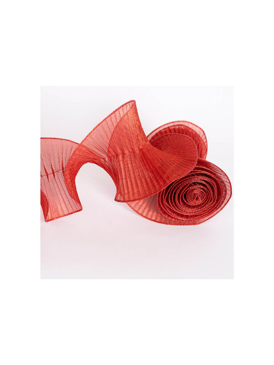 Eurolamp Christmas Ribbon Red 12x5cm 1pc