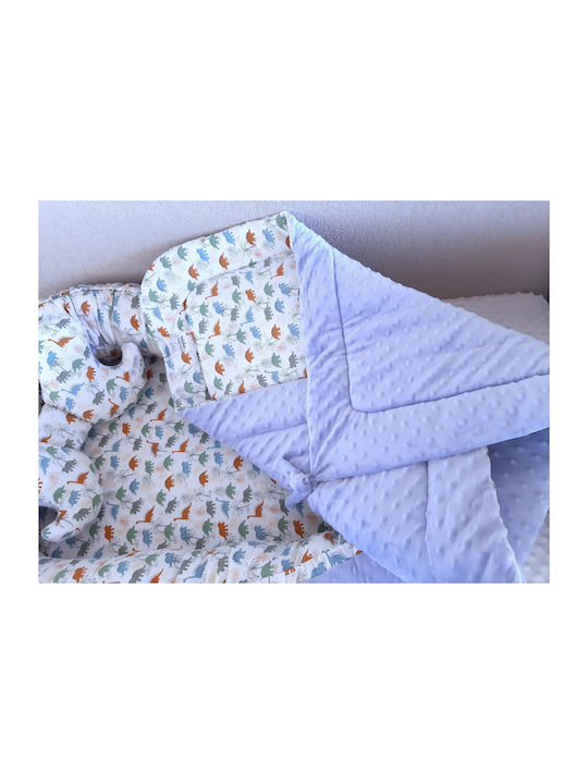 BabyValia Blanket Nursery Swaddling Blankets Light Blue Light Blue 75x75cm
