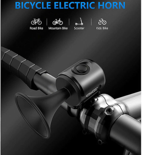 Claxon de bicicletă Negru