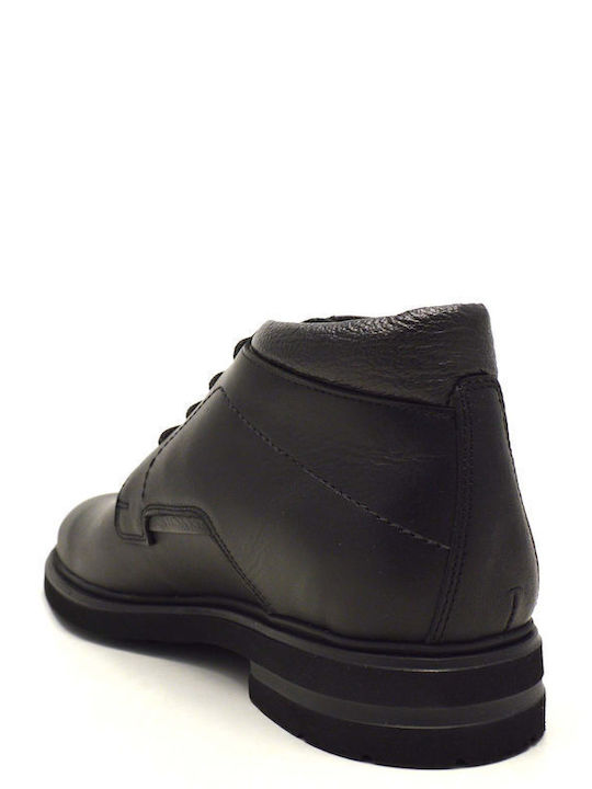 Leder Schwarz Herrenstiefel