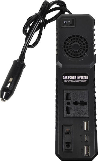 Car Inverter 200W to Converter 12V DC in 220V AC