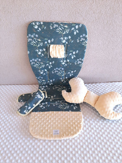 BabyValia Stroller Seat Liner Double Sided 35x85cm Green