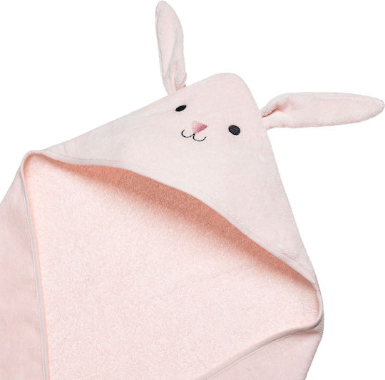 Alouette Baby Hooded Towel Pink 75x75cm