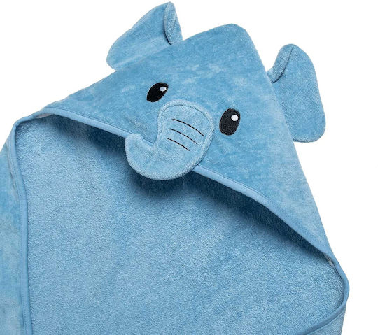 Alouette Baby Hooded Elephant Bath Towel 75x75cm