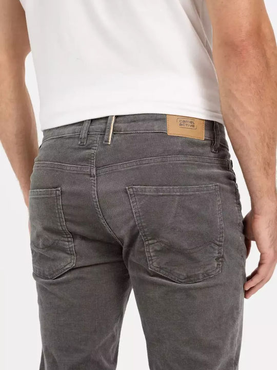 Ανδρικό Παντελόνι Ελαστικό Regular Fit Γκρι