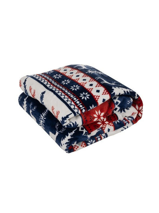 Ruhhy Κουβέρτα Fleece Μονή 160x200εκ. Πολύχρωμη