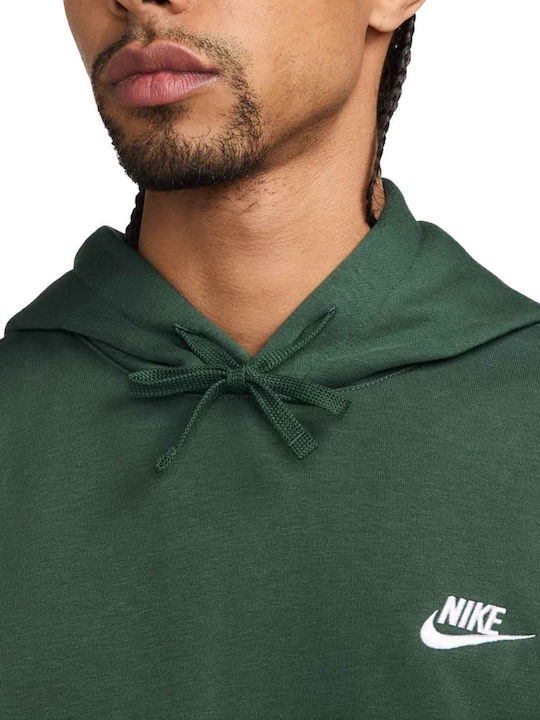 Nike Sweatshirt Fleece with Hood Green