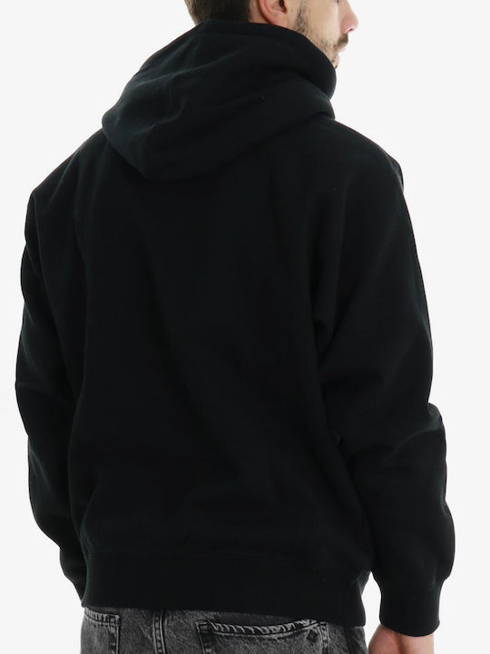 Obey Established Works Eyes Sweatshirt Fleece with Hood Black