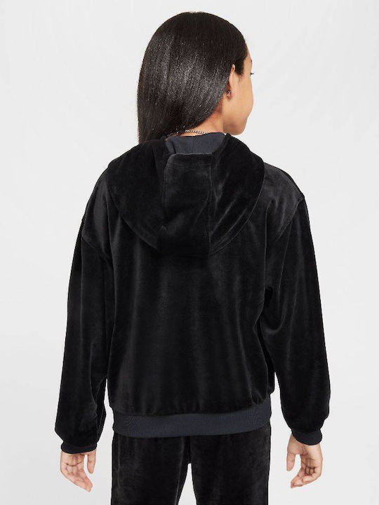 Παιδικό Φούτερ με Κουκούλα και Τσέπες Black / Anthracite Nsw Pullover
