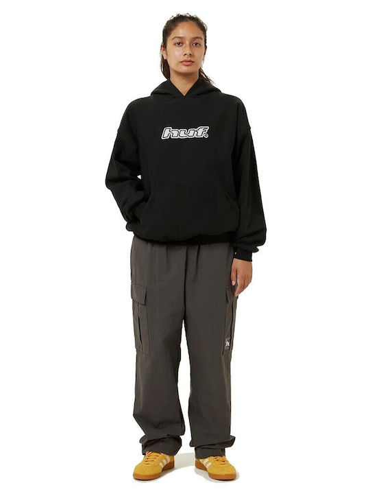 Hanorace Barbati Logo Applique Cu Glugă Negru