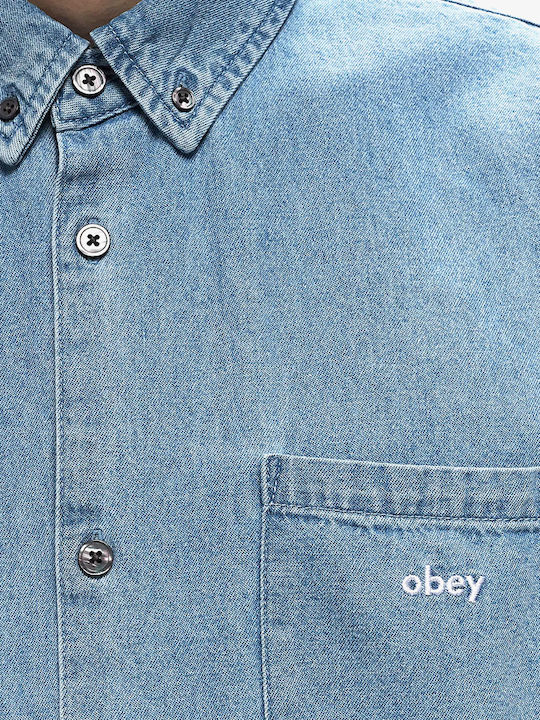 Obey Denim Shirt Light Indigo