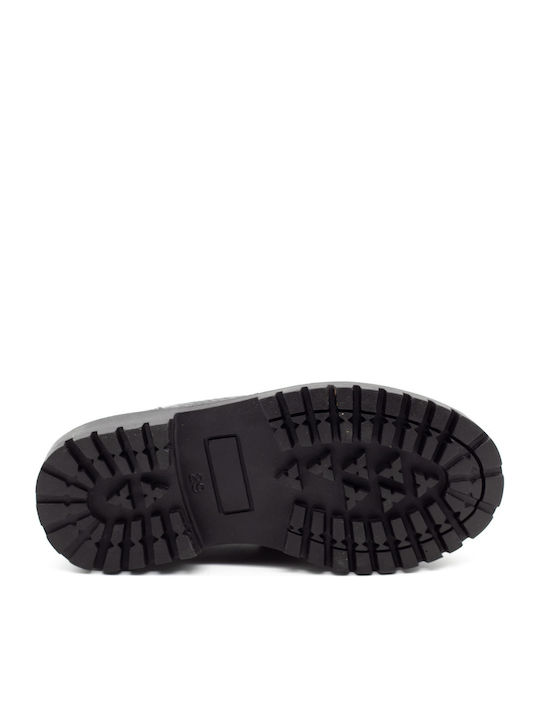 Girls Leather Moccasins Black