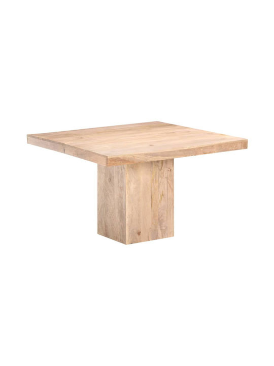 Platz Tisch Speisesaal aus Massivholz Coffee 120x120x77cm