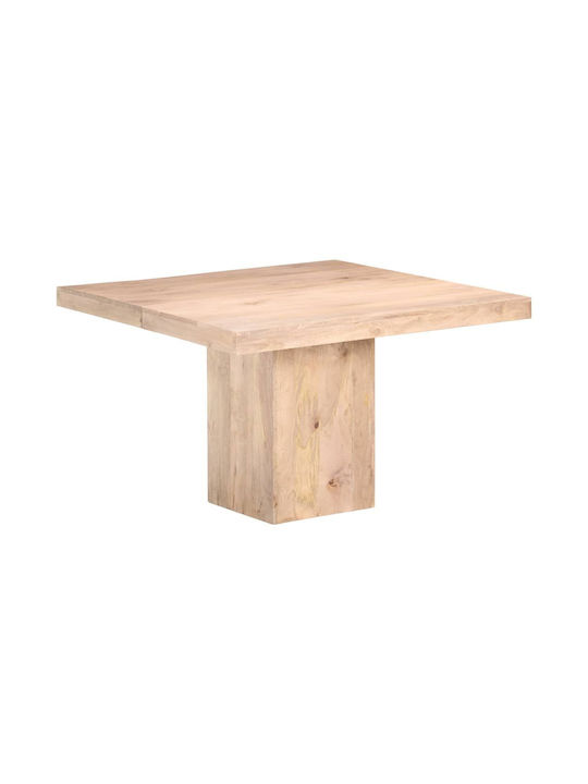 Platz Tisch Speisesaal aus Massivholz Coffee 120x120x77cm