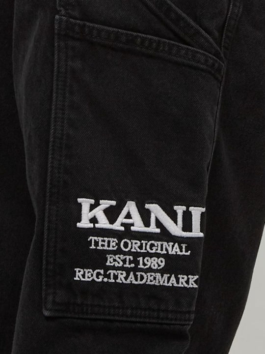 Ανδρικό Παντελόνι Τζιν με Loose Baggy Εφαρμογή Black