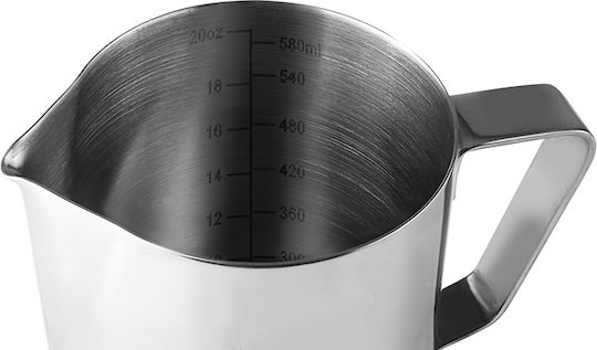 Ibili Milk Jug Stainless Steel 18/10 7.5x9 Cm 0.6 L Silver