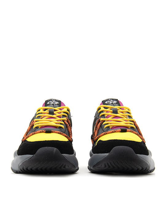 Chunky Sneakers Yellow-Black-Purple