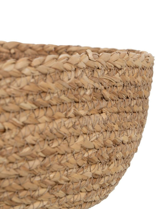 Set of Decorative Baskets Straw 34x34x11cm 3pcs BigBuy