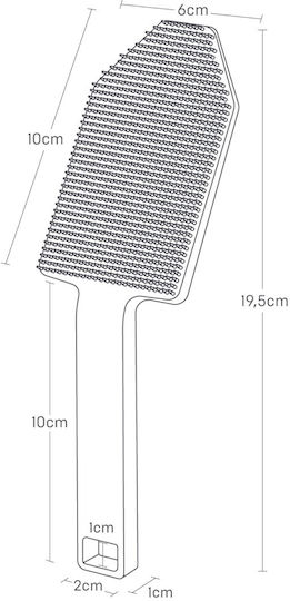 Yamazaki Plastic Cleaning Brush with Handle Black