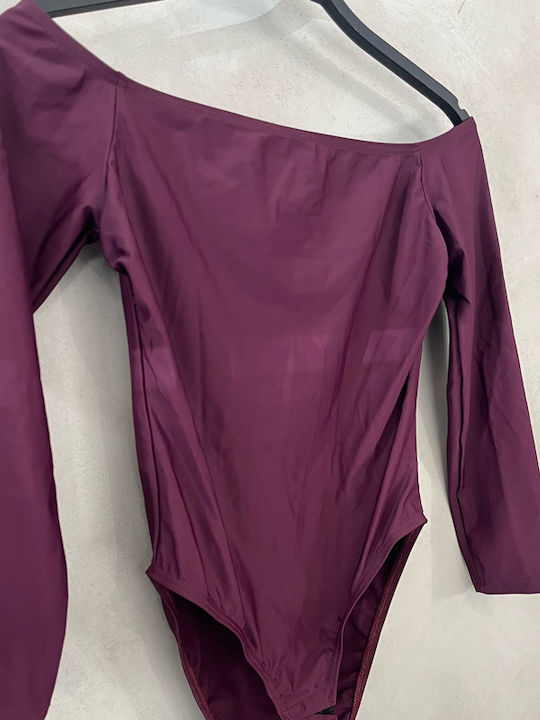Frauen Bodysuit Bordeaux