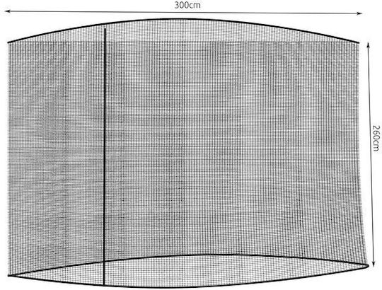 Cort pentru camping Negru Diametru 300cm.
