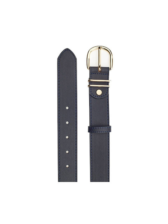 Verde Leather Women's Belt Blue