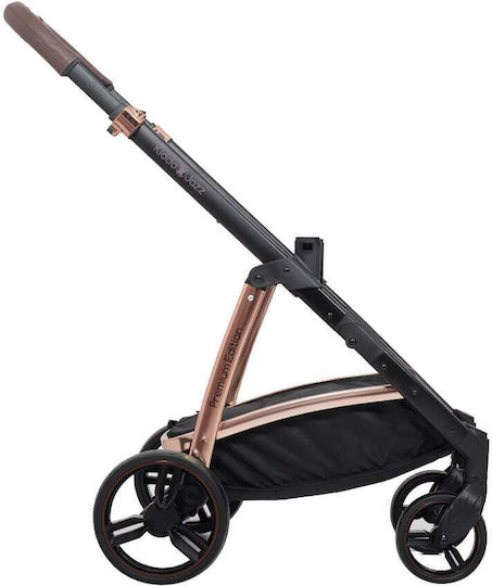 Kiddo Jazz Premium Edition Adjustable Baby Stroller Suitable for Newborn Rose Gold - Earth 10.2kg