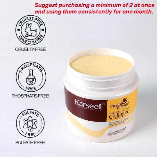 Karseell Maca Essence Hair Mask for Strengthening 500ml