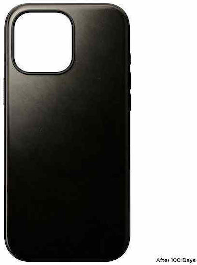 Nomad Modern Horween Umschlag Rückseite Metallisch 0.75mm mit Band Grün (iPhone 17 Pro Max / iPhone 17 Pro / iPhone 16 Pro Max)