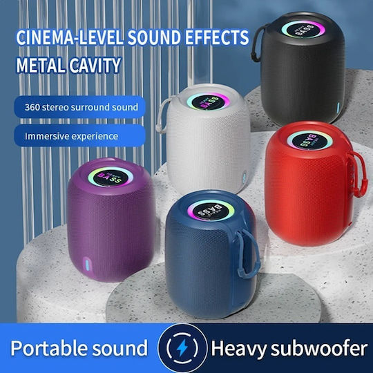 BASS-03 Ηχείο Bluetooth με Ραδιόφωνο Μωβ