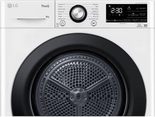 LG RH80V3AVBN Στεγνωτήριο 8kg με Αντλία Θερμότητας