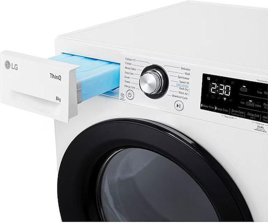 LG RH80V3AVBN Στεγνωτήριο 8kg με Αντλία Θερμότητας