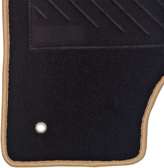 Set of Front and Rear Mats 4pcs for Jeep Grand Cherokee 2004-2010 Black