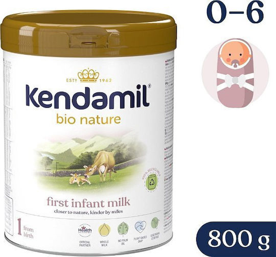 Kendamil Γάλα σε Σκόνη Nature 1 Dha+ για 0+ Μηνών 800gr