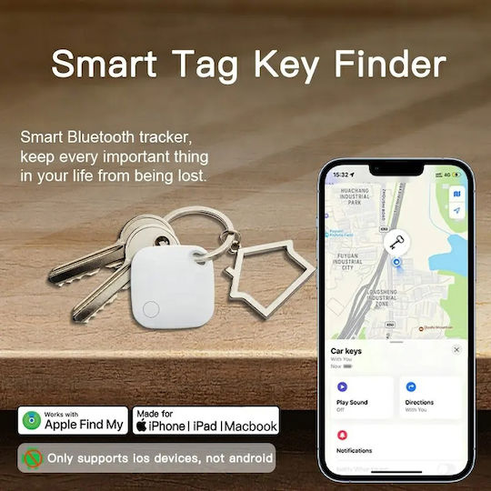 RSH Smart Tag Apple Find My White