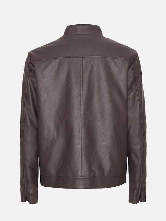 Hamaki-Ho Biker Leather Jacket Brown