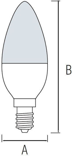 Horoz Electric LED Bulb 8W 110mm for Socket E14 Cool White 800lm