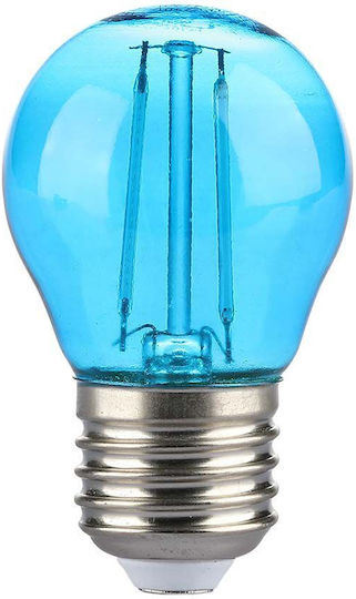 V-TAC LED-Lampe 2W 72mm für Fassung E27 und Form G45 Rot 60lm