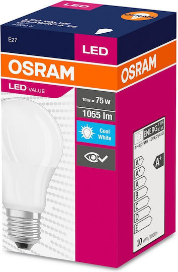 Osram LED Лампа 10W 113mm за Фасунга E27 и Форма A75 Неутрално Бяло 1055lm