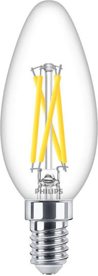 Philips Bec LED 2.5W 97mm pentru Soclu E14 Alb cald 340lm