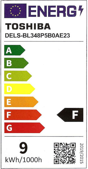 Toshiba Λάμπα LED για Ντουί E27 και Σχήμα A60 Θερμό Λευκό