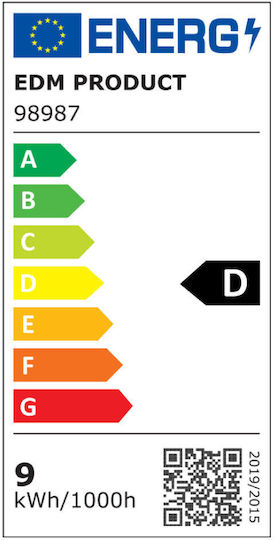 EDM Grupo Λάμπα LED 9W 118mm για Ντουί R7S Ψυχρό Λευκό 1100lm