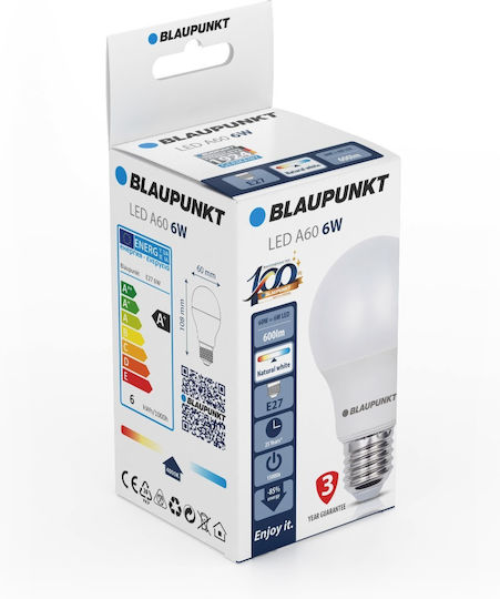 Blaupunkt Λάμπα LED για Ντουί E27 Φυσικό Λευκό