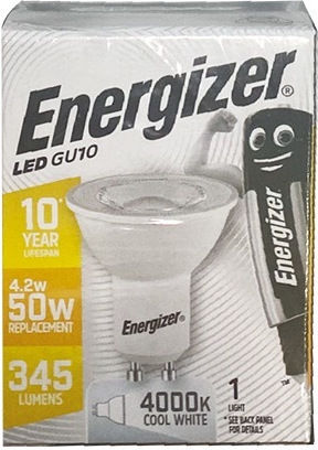 Energizer LED Bulb 4.2W for Socket GU10 Natural White 345lm